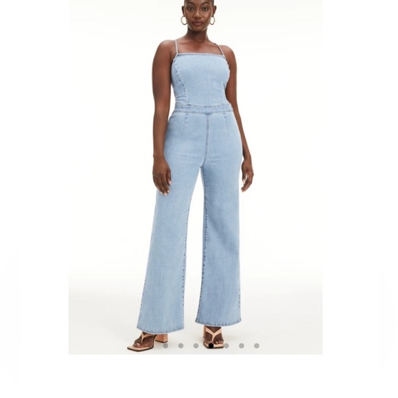 Good American Pants & Jumpsuits Good American Denim Jumpsuit Poshmark